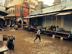 Monsoon rain. Rajasthan. Monsoon rain. Rajasthan.
