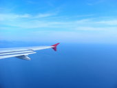 В небе над ЮВА. Крыло самолета Air Asia