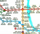 Схема делийского метро, фрагмент
